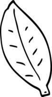 line drawing cartoon leaf vector