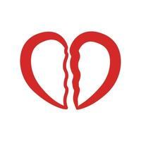 Heart line icon illustration. Simple design editable. Design vector