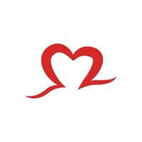 Heart line icon illustration. Simple design editable. Design vector