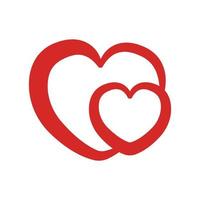 Heart line icon illustration. Simple design editable. Design vector