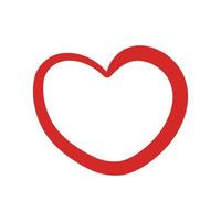 Heart line icon illustration. Simple design editable. Design vector