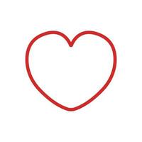 Heart line icon illustration. Simple design editable. Design vector