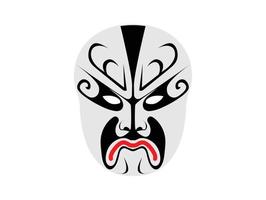 Beijing opera mask of ancient people vector