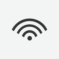 Wifi vector icon. Signal icon symbol. Connection vector illustration on isolated background