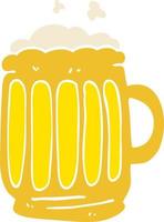 cartoon doodle tankard of beer vector