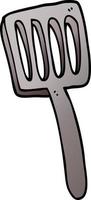 cartoon doodle food spatula vector