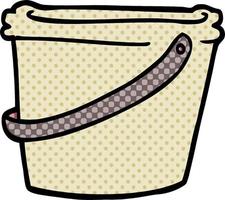 cartoon doodle bucket vector