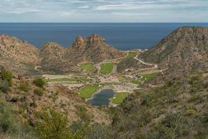 baja california golf course aerial view photo