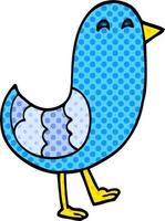 cartoon doodle bluebird vector