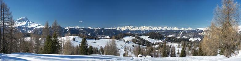 Dolomites huge panorama view photo