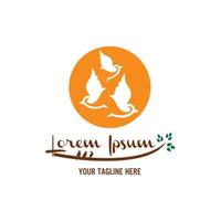 Restaurant logo that sells bird food vector