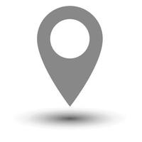 icono de pin de ubicación. señal de mapa. vector