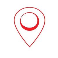 Location pin icon. Map sign. vector