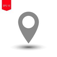 Location pin icon. Map sign. vector