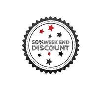 Discount sale scribble grunge stamp on white background vector