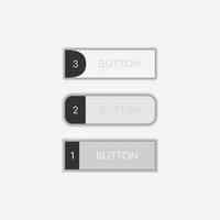 Web buttons flat design vector template