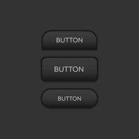 Web and ui application color button on dark background vector