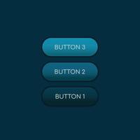 Web and ui application color button on dark background vector