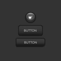 Web and ui application color button on dark background vector