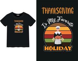 Thanksgiving Day t-shirt vector