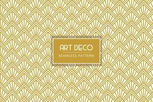 Geometrical line shape art deco architectural fan seamless repeat pattern modern design vector