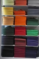 short sleeves polo shirt on display stand photo