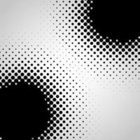 Halftone abstract vector black dots design element isolated on a white background.