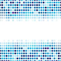 Mosaic background random dark and light blue circles, vector pattern of polka dots, neutral versatile pattern for business techno style design.