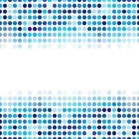 Mosaic background random dark and light blue circles, vector pattern of polka dots, neutral versatile pattern for business techno style design.