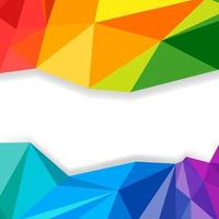 Abstract triangle geometric wave stripes border on a white background. Vector polygonal pattern for your design.