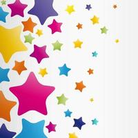 Stars background, abstract vector design pattern, colorful elements on a white background.