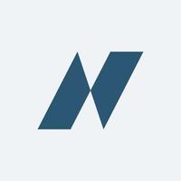 N logo mark design vector