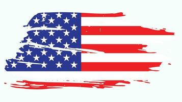 New American grunge flag vector