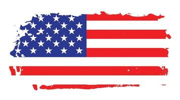 Best American grunge texture style flag design vector