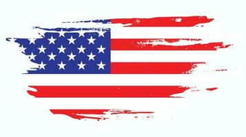 USA distressed grunge texture flag vector