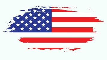 bandera americana grunge vector