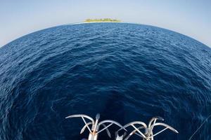 ship anchor on ocean photo