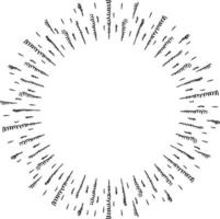 Starburst doodle design element. Sunburst frames sketch illustration vector