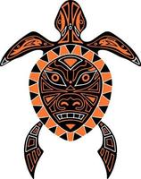 Native totem turtle. Tribal ethnic animal drawing, drawn totem beast symbols, indigenous tattoo mythology brute primitive ornament signs vector