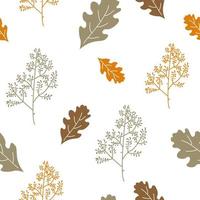 otoño de patrones sin fisuras con hojas