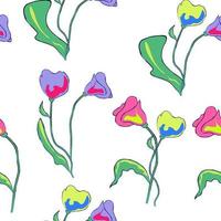 seamless pattern floral vector