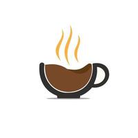 Cup of coffee vector logo design template. Coffee shop logo.