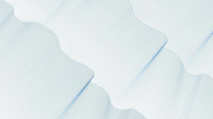 abstract banner background. Minimal technology bright blue abstract background. Abstract halftone background made of curved lines
