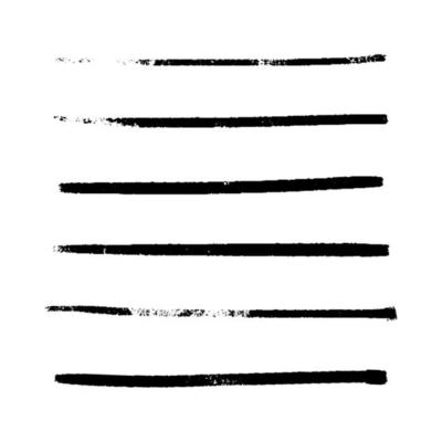 Hand-drawn grunge markers. A set of brushes drawn with grunge thin lines. Vector illustration of smear or highlighting underlines isolated on white background.
