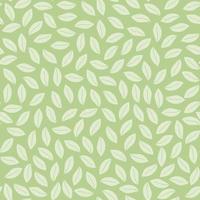 Vector seamless pattern with green leaves. Tea leaf minimalistic background. Floral green color backdrop.