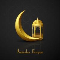 Ramadan Kareem greeting card background vector