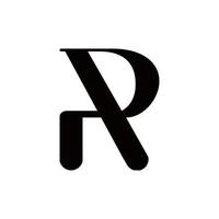 Basic RGB LETTER R vector