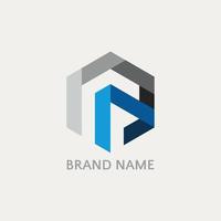 Basic RGB LETTER LOGO vector