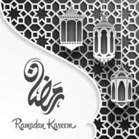 Ramadan Kareem greeting card background vector