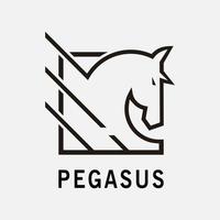 Basic RGB pegasus vector